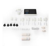 Vroomoto Alarm Security System Wireless Entry Sensor Contact Sensor Door Window WIFI GSM App Control 2.4 TFT LCD Voice Prompt 100 Zones with SOS for Home Security