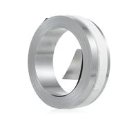 Vroomoto Aluminum Embossing Tape Metal Embossing Tape Label Non Adhesive 12mm X 4.8m 1 Roll with Hole Punch Use for M1011 M11 Label Maker (钢质不可粘色带12mm*6.4m)