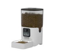 Vroomoto Automatic Cat Feeder Pet Feeder Auto Pet 6L Dual Power APP Control 1080P Camera 2 Way Audio Night Stainless Steel Bowl for Cats Dogs (Video)