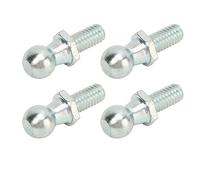 Vroomoto Ball Studs Gas Lift Ball Stud Mounting Studs 4PCS 13mm 5 16in 18 Thread Zinc Plated Metal Hardware Kit Placeholder with Washers Nylock Nuts for Hood Trunk Lid Door RV Boat Tool Box