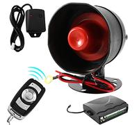 Vroomoto Car Alarm System with Sound and Light, Engine Lock Anti-theft Protection for Emergency Alarm Function, LED Flashing, Secret Lock and Key Start, Easy Use, Built-in Car Search and