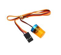 Vroomoto Car Light LED Beacon Warning Light Flashing Rotating Strobe Blasting Flash Fast Slow RC CH3 Control Aluminum Alloy Base with 4.8 to 6V for RC Car Models (yellow)