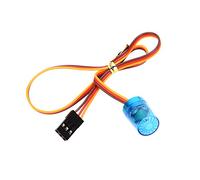Vroomoto Car Light LED Beacon Warning Light Flashing Rotating Strobe Blasting Flash Fast Slow RC CH3 Control Aluminum Alloy Base with 4.8 to 6V for RC Car Models (blue)
