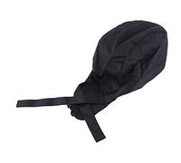 Vroomoto Chef Hat Pirate Style Chef Cap Cook Cap Cotton Adjustable Soft Breathable Skin Friendly Solid or Printed Unisex with Fashionable Cool Style for Kitchen Restaurant Cafe Hotel (Black)