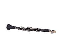Vroomoto Clarinet Bb Clarinet 17 Key Musical Instrument ABS Cupronickel Plated Keys Padded Case Accessories for Beginners and Lovers (Black)