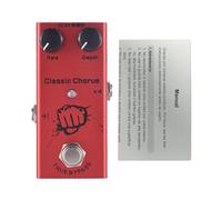 Vroomoto Classic Chorus Guitar Effects Pedal with True Bypass Controls DC 9V Aluminum Red