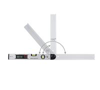 Vroomoto Digital Angle Level Electronic Protractor Angle Gauge 16 Inch LCD Backlight 0-225 Degree Aluminum Alloy Dual Level Bubble with Carry Bag for Woodworking Table Saw Mitre Saw