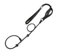 Vroomoto Dog Leash Slip Dog Lead Training Lead Adjustable Slip 170CM One Second Anti Burst Double Limit Beads Comfortable Handle with Black Metal Buckle for Medium Large Dogs (Black)