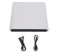 Vroomoto External USB DVD Drive USB DVD External Drive Burner Blu-ray Burner 3D Blu-ray Playback with Aluminum Alloy Foot Pads for Desktop Notebook