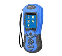 Vroomoto GPS Land Area Tracker Land Area GPS Meter Navigation Tracker LCD Rechargeable Measuring Device Automatic Manual Length Meter with LED Light for Farmland Forest (Grey & Blue)
