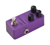 Vroomoto Guitar Compressor Effects Pedal LEVEL ATTACK SUSTAIN Electric Guitar Classic Compressor Effector DC 9V 6.35mm Input Output Aluminum Alloy Purple