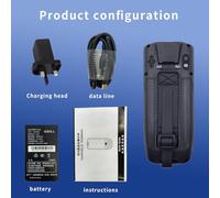 Vroomoto Handheld Inventory Data Collector 2D Barcode Scanner PDA for 13.0 POS Terminal with 4G WiFi BT, 4 Inch Touchscreen, 8MP Camera [Warehouse Inventory] (UK Plug)