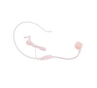 Vroomoto Headset 3.5mm Microphone 3.5mm Wired Headset Mic Earhook Condenser Microphone Unidirectional Noise Cancelling L Plug 1.2m Cable with Memory Metal Tube for Cl (Pink)