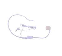 Vroomoto Headset 3.5mm Microphone 3.5mm Wired Headset Mic Earhook Condenser Microphone Unidirectional Noise Cancelling L Plug 1.2m Cable with Memory Metal Tube for Cl (Purple)