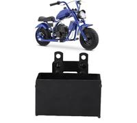Vroomoto Iron Motorcycle Battery Box, 4.72x2.95x2.76in Black Coated