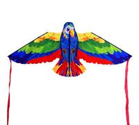 Vroomoto Kite Bird Kite Avian Flying 3D Cartoon Animal Easy to Fly Stable Structure Wind Lifelike Design with Line Board for Kids Adults Outdoor Beach (Blue)