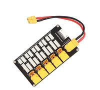 Vroomoto LiPo Battery Charging Board Parallel Charging Board Plate XT30 XT60 2 to 6S 5 Packs LiPo LiFe Li Ion Balance Charger Cable for Lithium Batteries