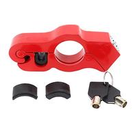Vroomoto Motorcycle Handlebar Lock Grip Lock Throttle Grip Anti Theft Handle Tamper Resistant Weatherproof Aluminum Alloy with 1.5 in 38 Mm Fit for Motorcycles Scooters Mopeds