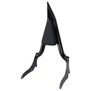Vroomoto Motorcycle Rear Backrest 22 Inch Tall Leather Cover | Steel Frame, Polyurethane Leather, High Density Foam, Lumbar Support, Passenger Seat Pad, 950 XV950 XVS 950 Fitment