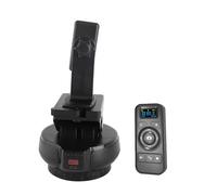 Vroomoto Motorized Pan Tilt Head 360 Degree Rotation 100M Remote | Panoramic Tripod Mount, Black Finish, 9 Level Speed, Vlog Live Streaming, Mirrorless Cameras, Smartphones