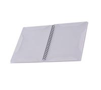 Vroomoto Music Score Holder Sheet Music Folder Sheet File Folder A4 40 Pockets Open Style Pocket ABS Outer Shell Metal Rings for Musicians Students Office Worker (White)