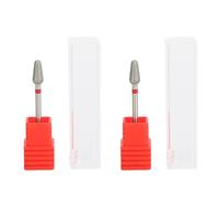 Vroomoto Nail Drill Bit Tungsten Steel Nail Bit Carbide Drill Polishing Grinding Head Roughness Quick Removal and Shaping for Gel Nails Home Salon Use