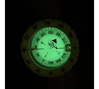 Vroomoto Night Luminous Compass Luminous Compass Diving Wrist Diving with Detachable Wristband Side Reading Window for Underwater Caving Hiking Camping (Yellow)