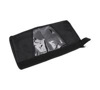 Vroomoto Oxford Tool Pouch Clear Portable Zippered Organizer for Tools Office Supplies Cosmetics Handle Splashproof PVC Bag (Black Tool Storage Bag, 109-9)