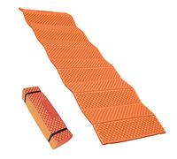Vroomoto Portable Camping Sleeping Pad Camping Mat Outdoor Sleeping Mat XPE Foam Foldable Compact Mattress with Ergonomic Support for Hiking Backpacking Picnic (Orange)