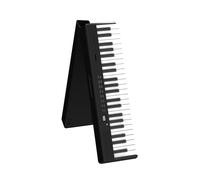 Vroomoto Portable Folding Electric Keyboard 88-Key MIDI USB BT Connectivity Rechargeable with Stand Bag Pedal for Beginners Home Practice (Black)