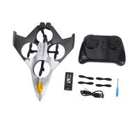 Vroomoto RC Glider Plane Remote Control Airplane 2.4GHz Airplane Altitude Hold Headless Mode One Key Takeoff Landing Return 3 Speed Modes with 410mAh Battery for Beginners (Black)
