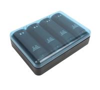 Vroomoto Remote Charging Station Game Console Remote Battery Charging Dock Controller Station Charger Dock 4 in 1 4 X 2800mAh Rechargeable Batteries USB Cable for (Black)