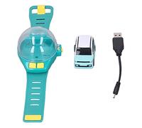 Vroomoto Remote Control Car Watch Wrist Car Watch Toy Wrist Racing Toy Detachable USB Charging 30M Range 100mAh Rechargeable Battery Silicone Strap with Dust Cover for Boys and Girls (Green)