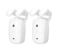 Vroomoto Smart Curtain Motor Curtain Opener WiFi Robot Automatic Opener APP Remote Control Timer Temperature Light Sensor with for Roman Rod (White)