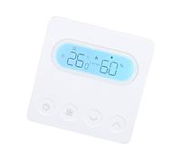 Vroomoto Smart WiFi Thermostat, Weekly Programmable, Child Lock, Accurate & sturdy Heating Controller with APP Control, Suitable for Boiler Systems, Temperature/Humidity Display (White)