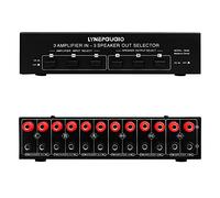 Vroomoto Speaker Amplifier Switcher Splitter 3 Input 3 Output 300W Sound Quality Power Amplifier for Home Entertainment