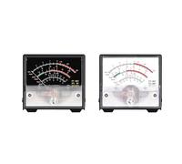Vroomoto SWR Power Meter External Pointer SWR Wattmeter Meter Pointer Wattmeter Receive Display 48cm Cable Iron Shell 4 Anti Slip Pads with SIG PWR MOD VOLT DISC for FT 857 (White)