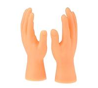 Vroomoto Tiny Hands Mini Hand Small Hands Model Finger Puppets 1 Pair Left Right Hand Soft Touch PVC Plastic Snug Fit on Finger for Parties Music Festivals Bar Nights