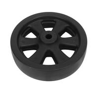Vroomoto Trailer Jack Wheel 8in 1500lb Metal Universal Replacement | Rotating Support, Metal Construction, Lawnmower Utility Cart Compatibility, Flat Uneven Outdoor Surfaces