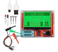 Vroomoto Transistor Tester Component Tester Semiconductor Color LCD Multi Function Capacitance Resistance Meter IR Decode Auto Detect Self Calibration with Large Graphic (Lithium Battery Version)