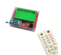 Vroomoto Transistor Tester Component Tester Semiconductor Color LCD Multi Function Capacitance Resistance Meter IR Decode Auto Detect Self Calibration with Large Graphic (Dry Battery Version)
