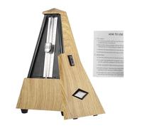 Vroomoto UNIVERSAL PYRAMID MECHANICAL METRONOME ACCURATE RHYTHM HELPFUL FOR BEGINNERS SUITABLE FOR VARIOUS INSTRUMENTS (Yellowish Brown)