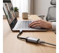 Vroomoto USB-A to RJ45 Ethernet Adapter Fast Ethernet Adapter LAN Network Plug and Play Stable Wired Connection Compact 21.2cm Cable for IOS MacOS HarmonyOS (100Mbps)