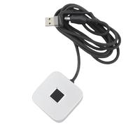 Vroomoto USB Fingerprint Reader Biometric Fingerprint Scanner Login 360 Degree Touch Fast Recognition USB A and Type C 5ft Cable with Smart ID for 10 11 PC (Silver)