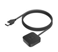 Vroomoto USB Fingerprint Reader Biometric Fingerprint Scanner Login 360 Degree Touch Fast Recognition USB A and Type C 5ft Cable with Smart ID for 10 11 PC (Black)