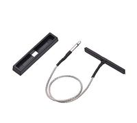 Vroomoto VIOLIN PICKUP ROD STICK BAR PIEZO ACOUSTIC PICKUP 60MM 2.5MM PLUG MOUNTING BRACKET BLACK SILVER for VIOLINIST