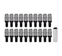 Vroomoto Wheel Lug Bolts M14x1.5 Cone Seat 35CrMo 12.9 Grade | 35CrMo Steel, Rustproof Material, M14x1.5 Thread, 17mm Hex, Automotive Fasteners, Universal Car Fitment