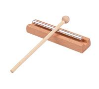 Vroomoto Wind Chimes [educational musical] Classroom Chime Rhythm Learning Music Teaching Percussion Instrument Wooden Chime with Mallet for Yoga Meditation Sound Therapy (1-tone)