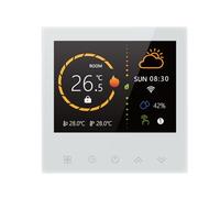 Vroomoto Wireless-Fidelity Smart Thermostat, Real-Time Temperature Monitoring, Remote Control, ±1℃ Accuracy, Easy Installation, Water/Floor Heating Thermostat with Digital Display (White)