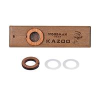 Vroomoto Wooden Kazoo Harmonica Beautiful Pattern Surface Hum Song Rhythm Practice Exquisite Metal Box Musical Instrument Toy Kids Adults